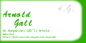 arnold gall business card